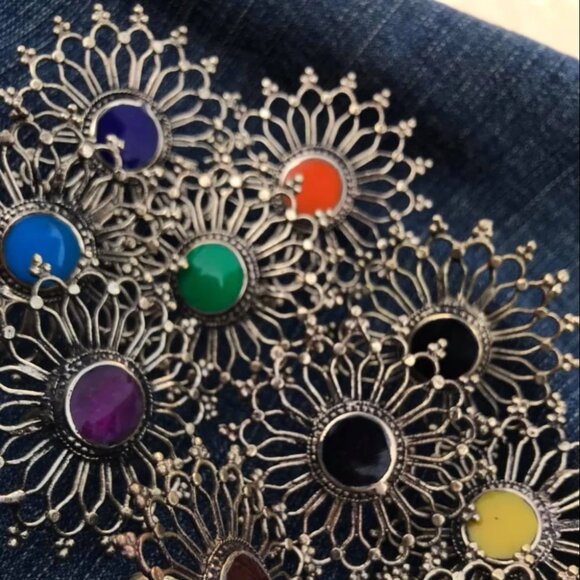 Afghan Statement Tribal Ring, Afghan Ring, Bohemian Ethnic, Afghan Jewelry - Picture 4 of 6